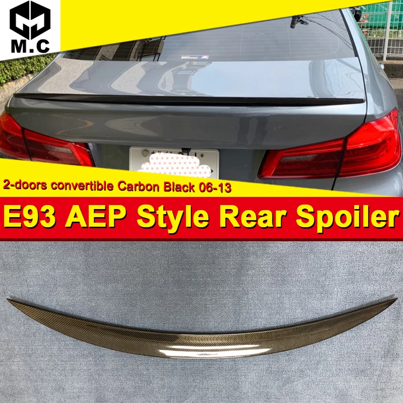 

3 series E93 M3 2-DR Coupe convertible High kick Trunk spoiler wing Carbon P style For BMW 320i 325i 330i 335i 335d wing 2006-13