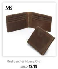 MS, мужские кошельки из натуральной кожи с зажимом для денег, известный бренд, кошельки для карт, коровья кожа, сумка для монет, RFID блокирующая подкладка TW1669