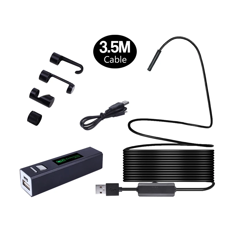 F150 3.5m hard cable camera inspection endoscope borescope inspection camera wifi camera wireless hd 1200P wifi camera