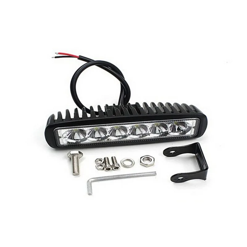 

18W work lights LED car high power spotlights 10-30V DC LED bulbs Led Car Work Light SpotLight Floodlight free shipping