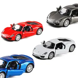 4 цвета Высокая моделирования Spyder Модель автомобиля 1:36 Paramera 918 911 Cayenne сплава игрушки для детей V016