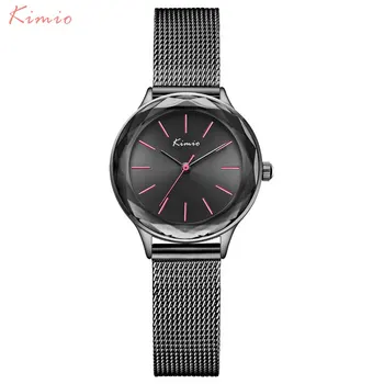 

Women's Bracelet Watches Mesh Band Ladies Quartz Watch KIMIO Brand Fashion Women's Dress Watch Wristwatches Relogio Feminino