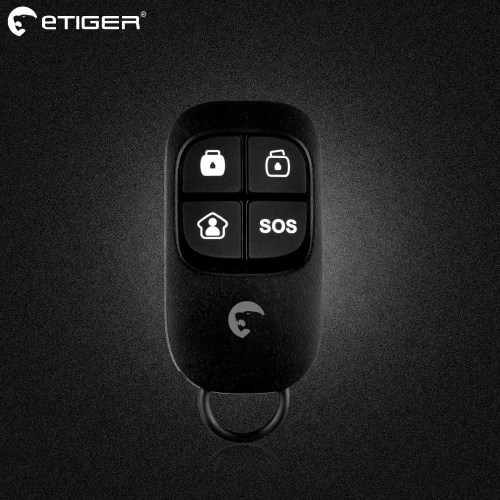Etiger 433MHz Wireless RF Remote Control ES-RC1 For Etiger Alarm System S4/S3B Panel compatible remote control replace seip 433 rc am 433 92mhz remote