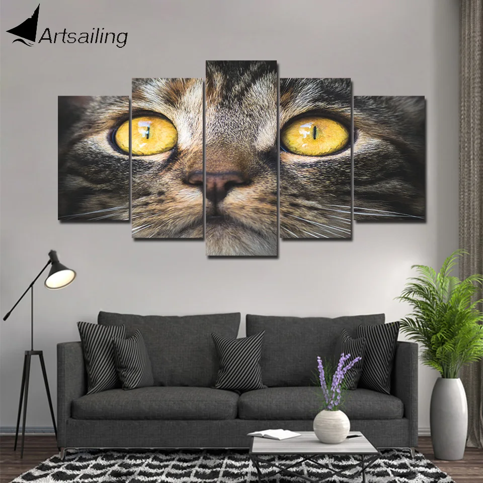 5 pieces Wall Art Picture Gift Home Decoration American Shorth Canvas Print painting beautiful for living room printed on canvas | Дом и сад