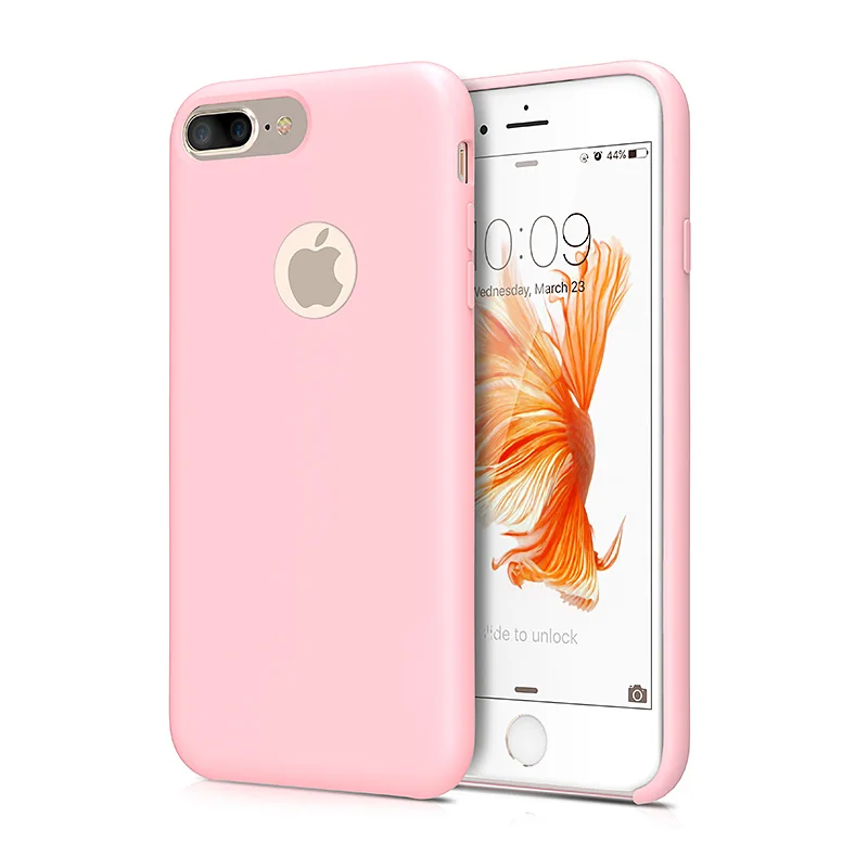 Розовый оригинальный XOOMZ силиконовый чехол для iPhone 7 Plus роскошный жидкость