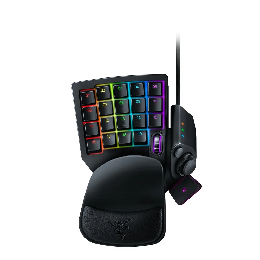 Najtaniej Razer Tartarus V2 Chroma Mecha klawiatura do gier 32 klawisze membrana przewodowa klawiatura w pełni programowalne podświetlenie klawisze mechaniczne