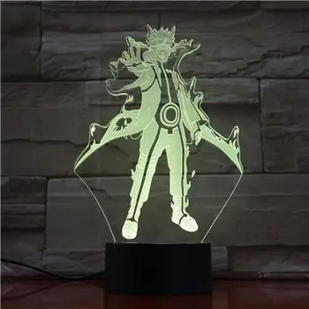 

Naruto kyuubi Model Nightlights Color Changing Remote Control Naruto Shippuden 3D Light LED Desk Lamp for Decoration