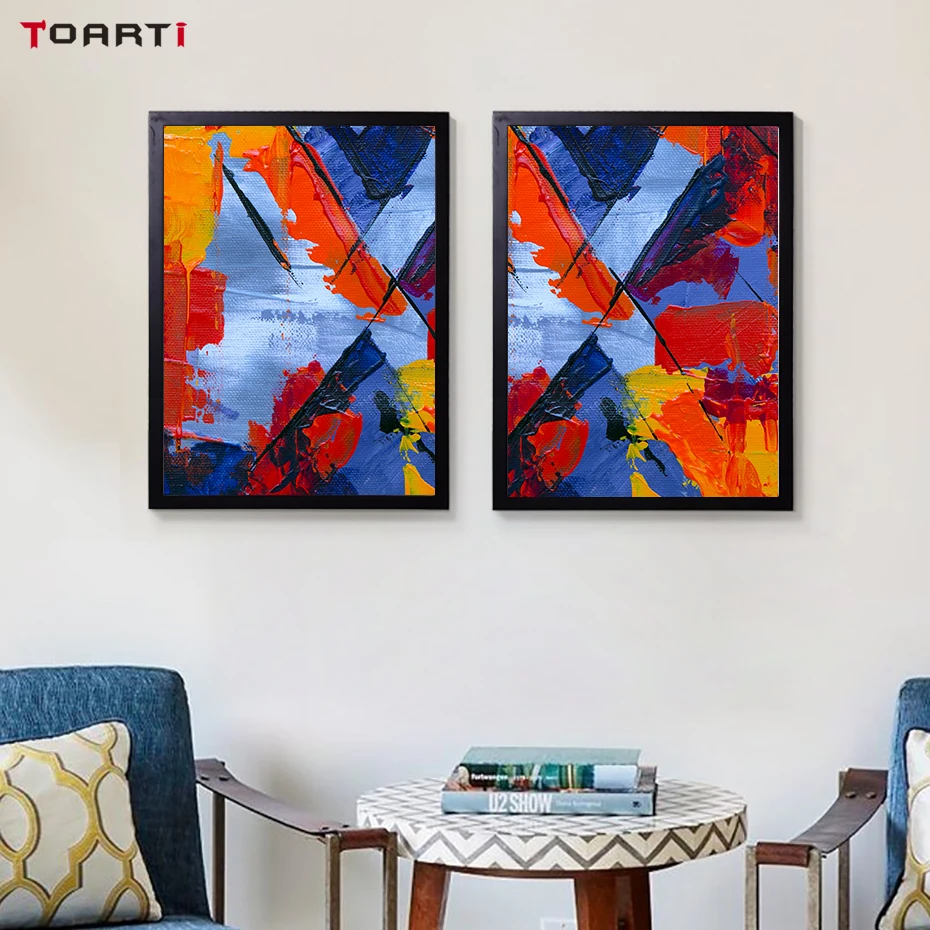 Colorful Graffiti Wall Art Pictures Modern Abstract Painting Watercolor Prints Nordic Vintage Poster Living Room Home Decoration (7)