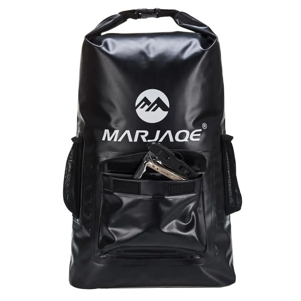 22L Водонепроницаемая водонепроницаемая сумка для хранения мешок для сплав на каноэ каяках Дрифтинг Спорт на открытом воздухе сумки для плавания Дорожный комплект рюкзак - Цвет: Black