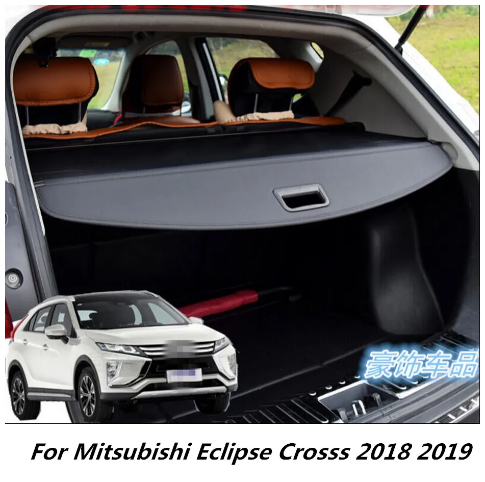 

JINGHANG Car Rear Trunk Security Shield Cargo Cover For Mitsubishi Eclipse Crosss 2018 2019 ( black, beige)