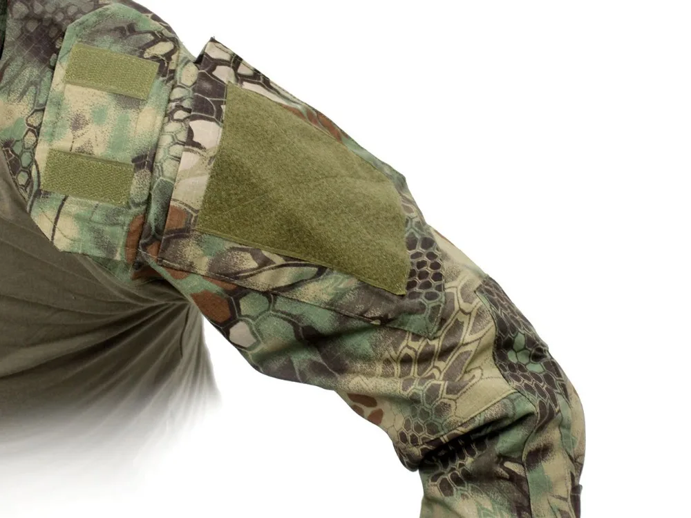 CQC Военная тактическая рубашка Gen2 с длинным рукавом для мужчин Охота Пейнтбол