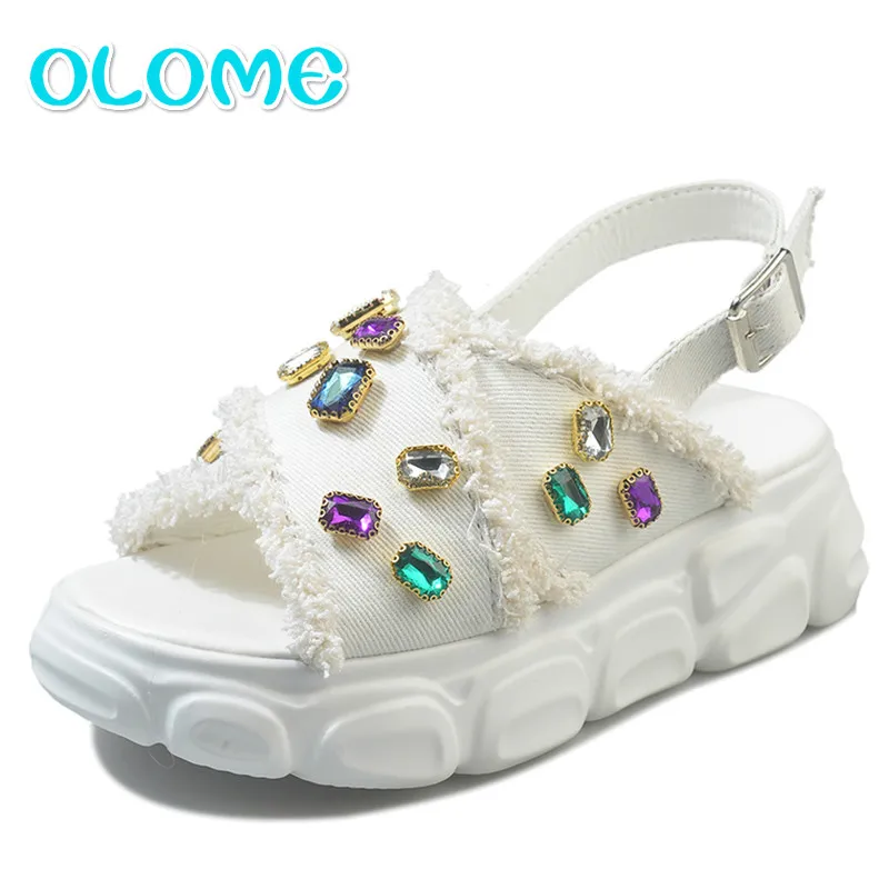 

European Station Summer 2019 New Net Red Water Drill Sulphur with Sports Sandals