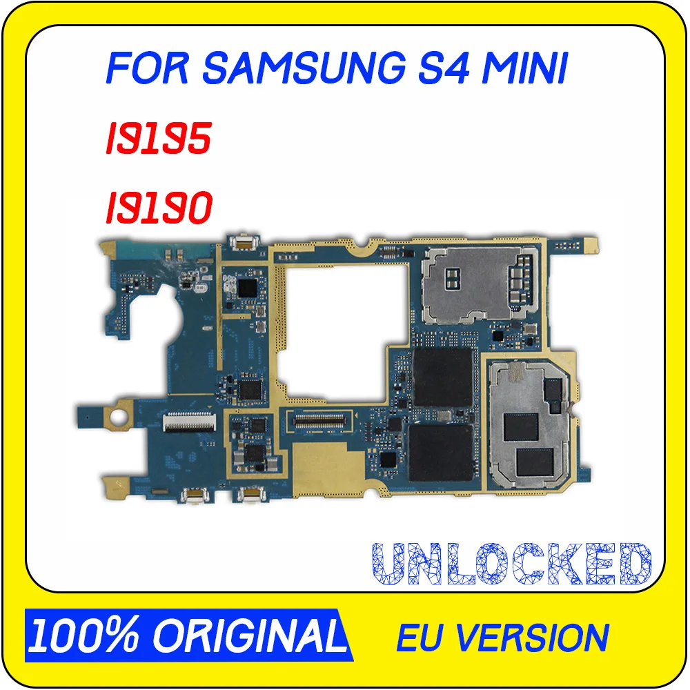 Материнская плата для телефона Samsung Galaxy S4 Mini i9190 i9195 100% оригинал разблокированная