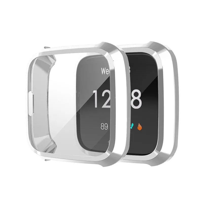 

Silicone material soft TPU full case for fitbit versa lite smart watch accessories watch screen protector cover