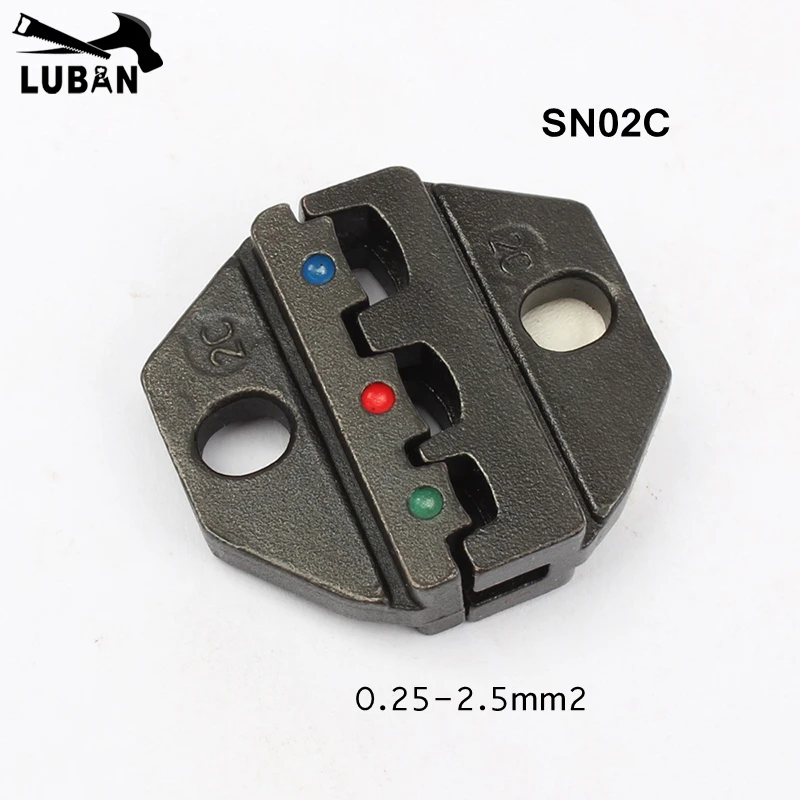 

MINI EUROPE STYLE SN02C Die Sets for SN CRIMPING PLIER series hand crimping tool and for SN-02C crimping tool 0.25-2.5mm2 jaws