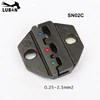 Jeu de MINI pinces à sertir SN02C, STYLE européen, pour sertisseuse manuelle, avec mâchoires de SN-02C à 2, 5 mm2, 0.25 ► Photo 1/5