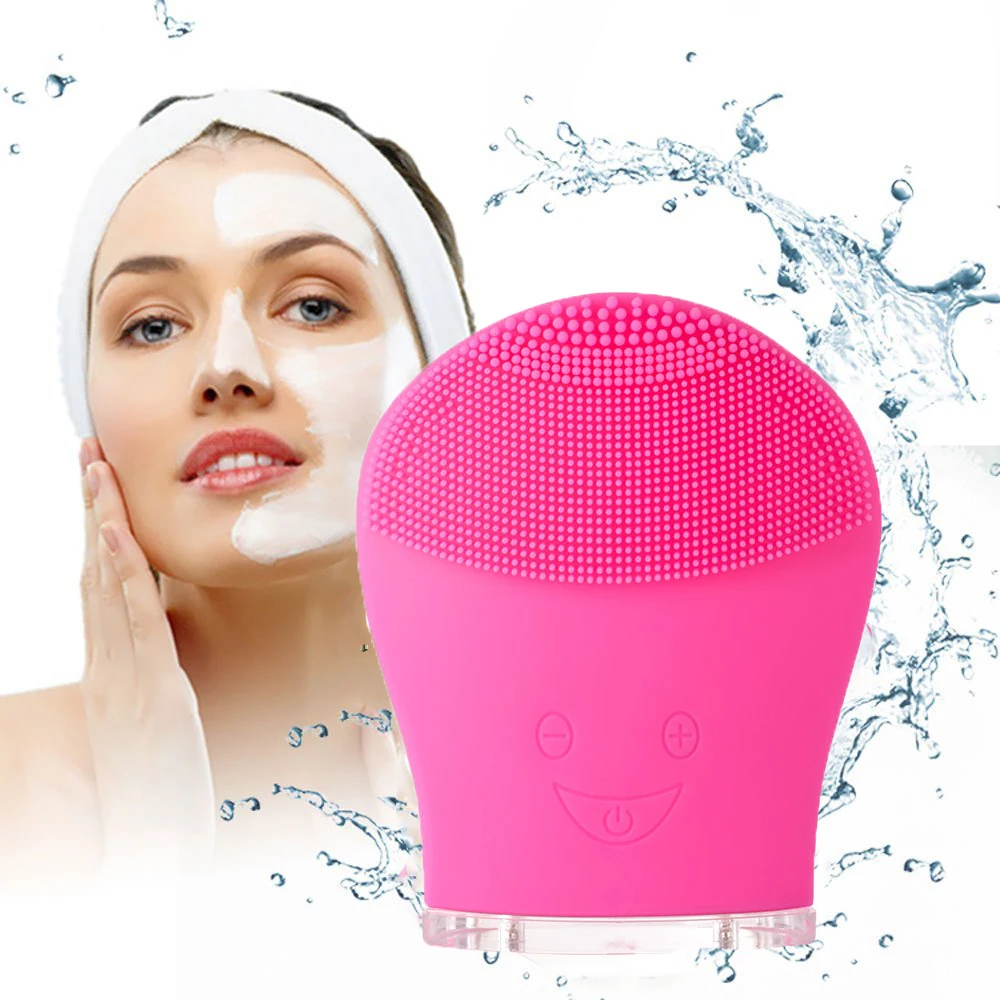 Mini Ultrasonic Electric Facial Cleansing Brush Vibration Skin Remove