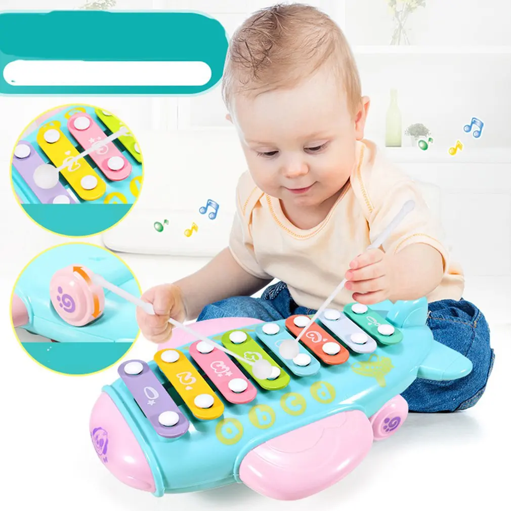 New Education Toy Baby Kids Colorful Eight tone Piano Model Musical
