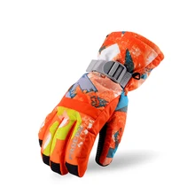 Уличные лыжные теплые перчатки зимние женские модели водонепроницаемые и ветрозащитные утолщенные перчатки с сенсорным экраном для взрослых Уличное оборудование