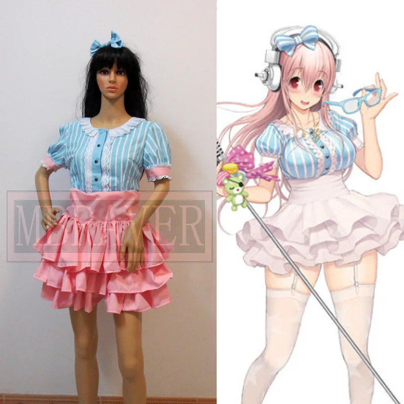 Nitro супер Соник сонико Синий Розовый игра Косплей Костюм Бесплатная доставка|cosplay