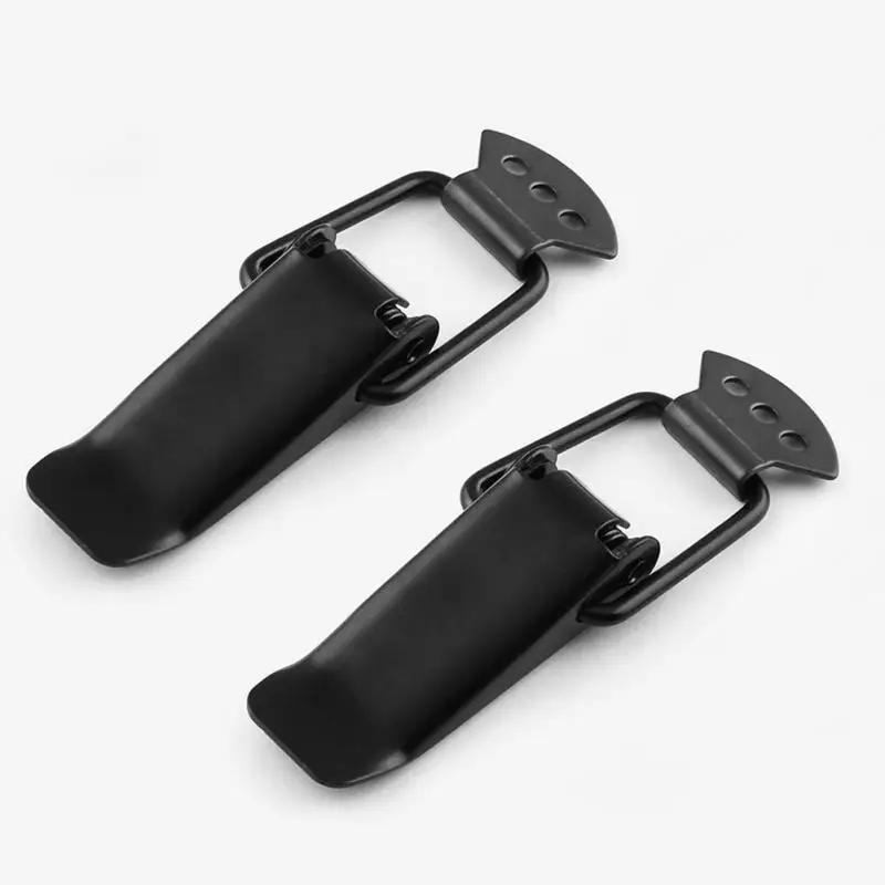

Bumper Security Hook Lock 2Pcs Auto Universal Clip Kit Clip Hasp For Racing Car Truck Hood Quick Release Fasteners EA059 Black