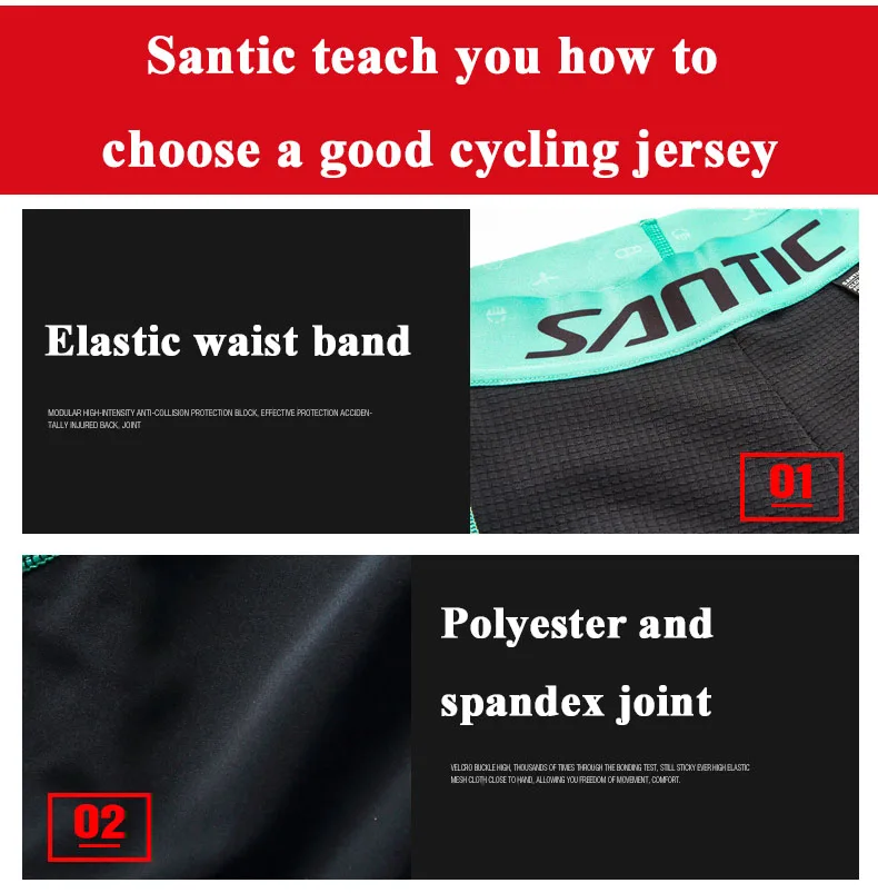 Santic Cycling Jersey Set Keep Dry Mesh Cycling Base Layer Sleeveless Bike Bicycle Underwear Cycling Clothing Set Ropa Ciclismo