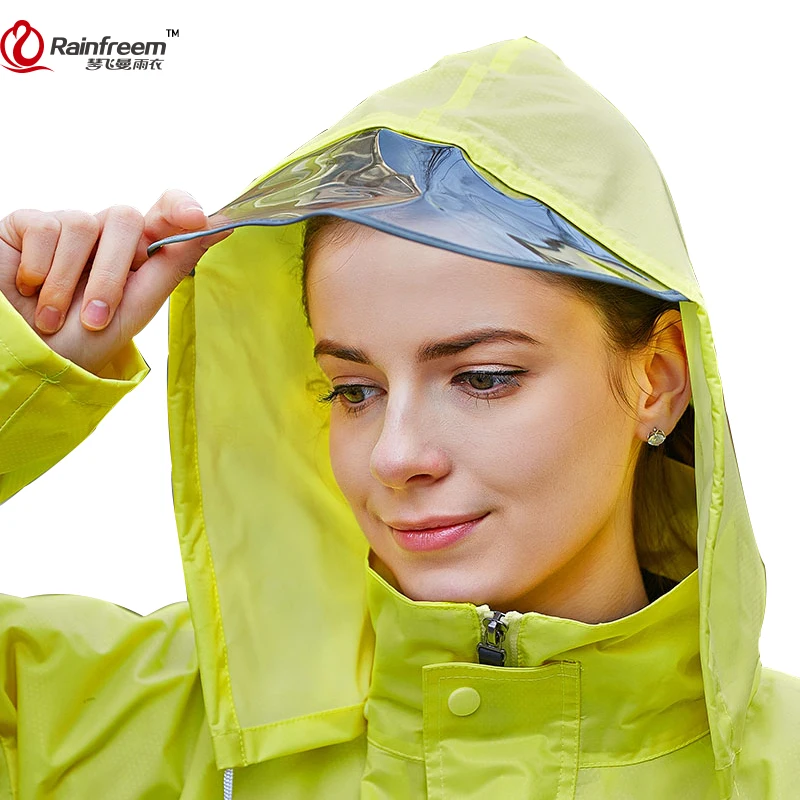 Rainfreem Men/Women Raincoat Suit Outdoor Impermeable Rain Coat Women ...