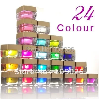 

24 COLORS UV BUILDER GEL FOR NAIL ART TIPS Nails Free shipping