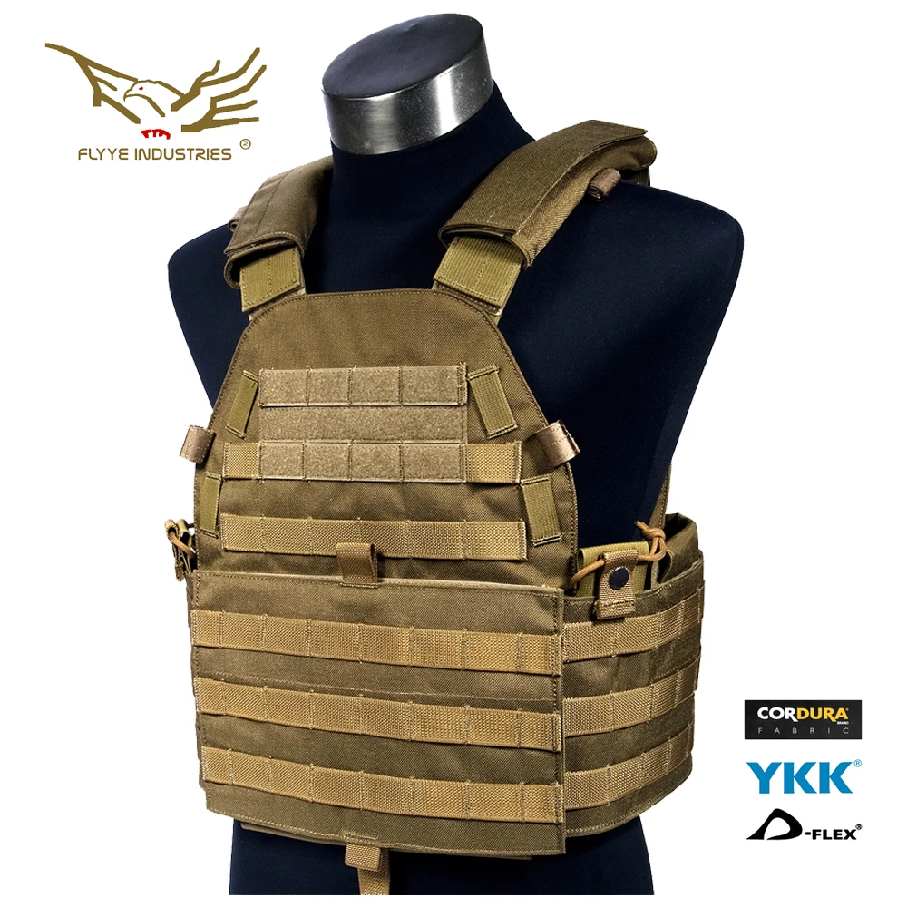 

Flyye Industries LT 6094 Vest Medium Tactical Vest Hunting Airsoft Military Combat Gear VT-M025 Multicam AOR Black