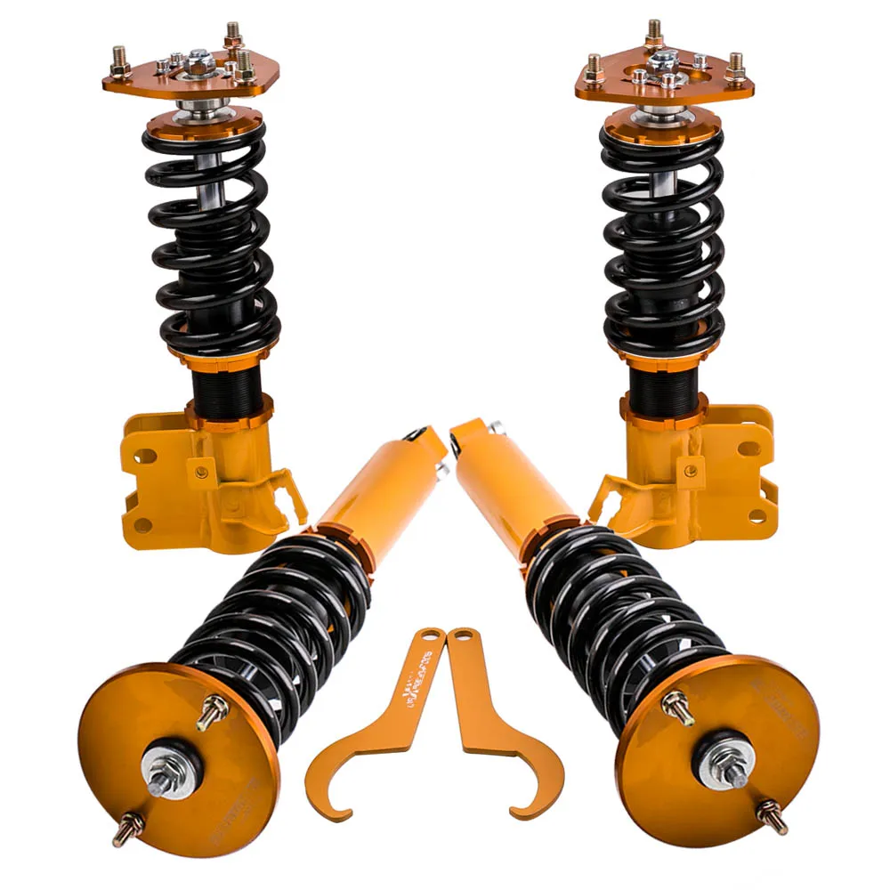 Suspension Coilovers & Camber Plates Kit For Nissan S14 240SX Coil Struts Shock Absorbers Top