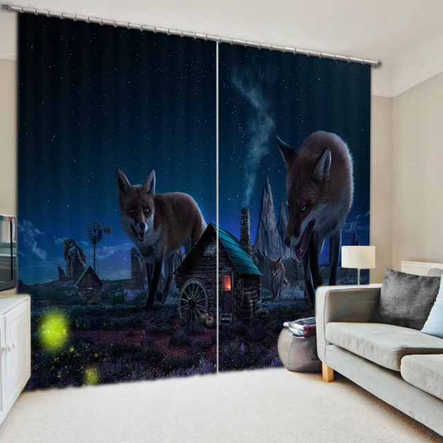 Here Comes The Wolf Bedroom Living Room Kitchen Home Textile Luxury 3D