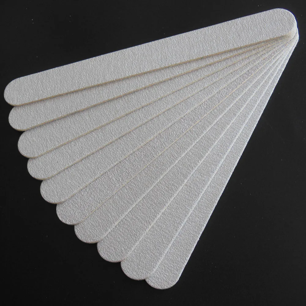 

10 pcs zebra wood nail file wooden emery board free shipping 100/180 manicure tool