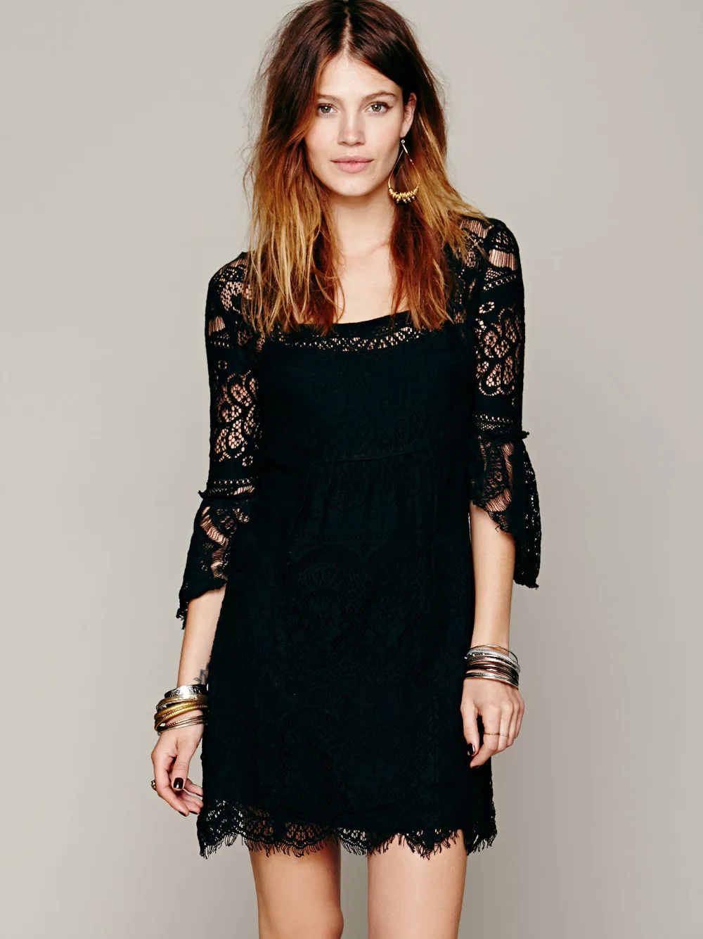 2017 женские летние Boho Кружево Платья для женщин Sheer крючком свободное платье мини