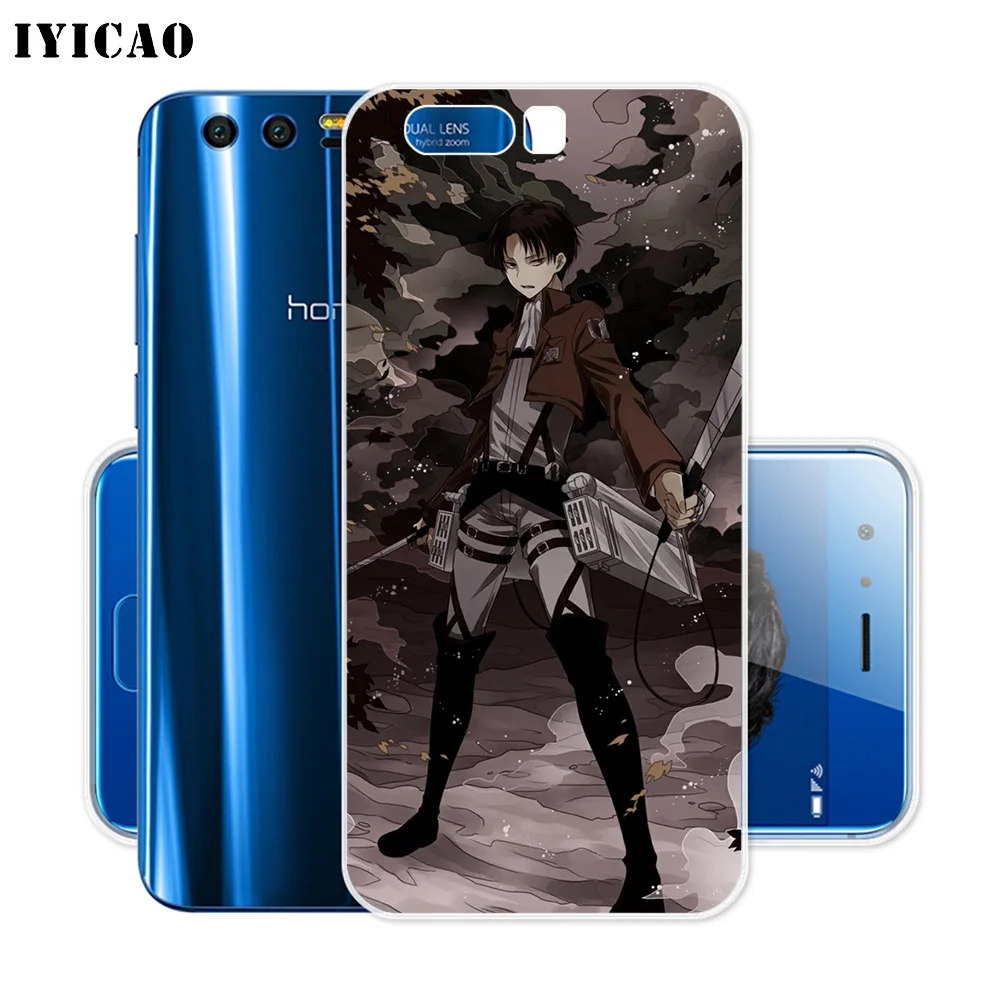 IYICAO Attack on Titan мультяшный Мягкий силиконовый чехол для Huawei Y9 Y7 Y6 Prime 2018 Honor 8C 8X 8 9 10 Lite