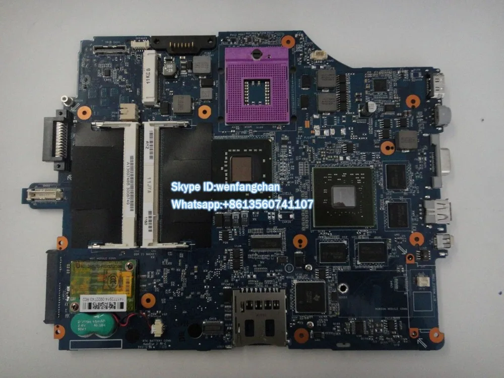 

Laptop  Non-integrated motherboard  with 4 chipsets for MBX-165, 1P-0076500-8010 A1369748B