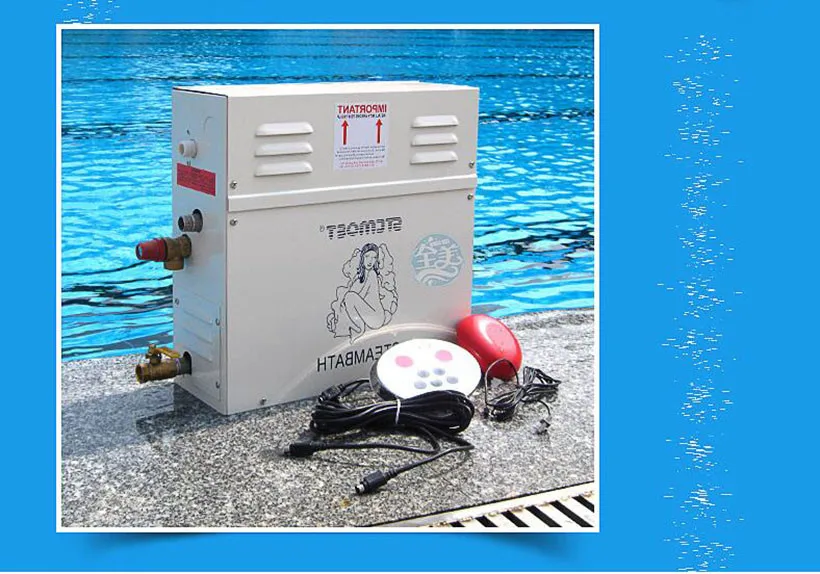 9KW 220V/380V Household Steam Machine Portable Steam Generator Sauna Room Steam Sauna Dry Room Steamer Digital Controller ST-90 4