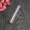 100pcs/lot 18x105mm Plastic Test Tube With Cork Stopper Clear Like Glass, Laboratory School Educational Supplies ► Photo 3/5