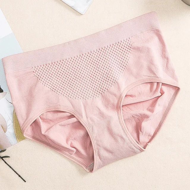 Super elastic Soft seamless ladies panties Embroidery Solid Briefs