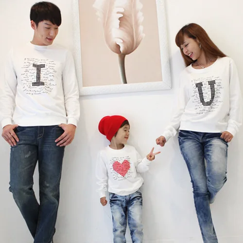 

Autumn and winter Family look autumn fall and winter cotton sweater Children clothes mother and daughter son father clothing boy