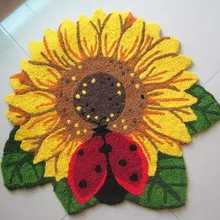 Изящный ковер в форме подсолнуха, Элегантные Коврики с цветами, современные коврики и ковры для гостиной