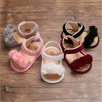 

Lovely Flower Baby Summer Shoes Infants Soft First Walkers Baby Girls Princess Shoes