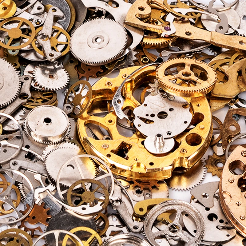 50 g/bolsa piezas Steampunk Vintage Steampunk Metal Steampunk engranajes reloj de pulsera piezas antiguas engranajes ruedas vapor Punk lotes DIY