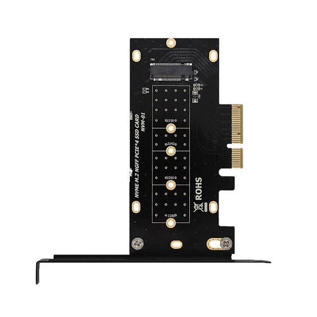 M.2 NVME SSD a PCIe x4 convertidor de tarjetas, 2230,2242,2260,2280 NVM Express PCI-e adaptador x4,x8,x16 ranura w/PCI cubierta soporte de montaje M.2 NVME SSD a PCIe x4 convertidor de tarjetas, 2230,2242,2260,2280 NVM Express PCI-e adaptador x4,x8,x16 ranura w/PCI cubierta soporte de montaje