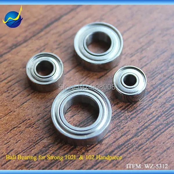 

2017 Real 4pcs Spare Parts Components Micro Ball Bearing For 204 & 90 Micromotor STRONG 102L & 102 Brush Motor Handpiece Drill