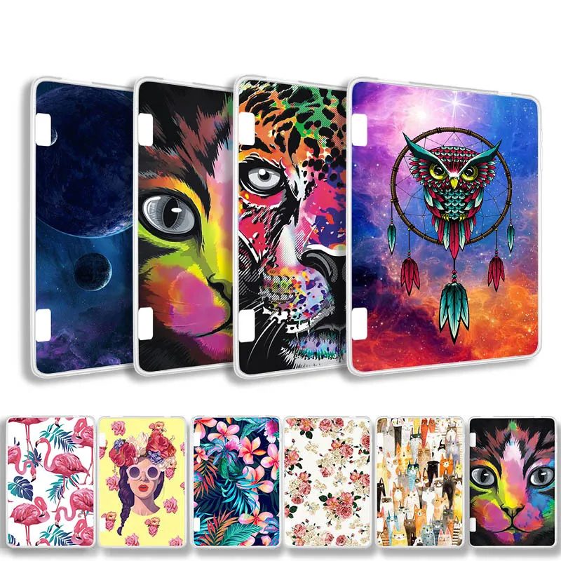 

Painted Cover Case for Amazon Kindle Fire HD7 2014 Case Silicone Soft TPU Tablet Case For Amazon Kindle Fire HD 7 2014 7.0" Bags