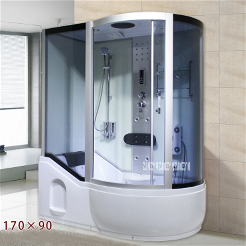 A5 Household Bathroom Shower Room Integrated One-piece Shower Room Tempered Glass Steam Shower Room With Bathtub 110V/220V 3000W