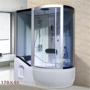 

A5 Household Bathroom Shower Room Integrated One-piece Shower Room Tempered Glass Steam Shower Room With Bathtub 110V/220V 3000W