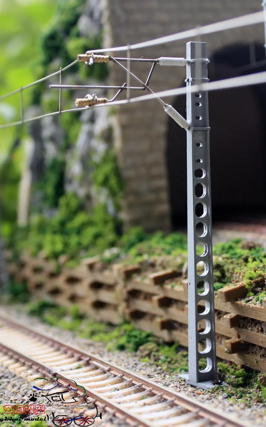 Новая модель поезда одноколонная контактная сеть Модель Железнодорожный поезд-имитация микро-сэндвич Аксессуар игрушка