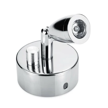 

Dimmer Boat Reading Light Bedside Wall Caravan Aluminum Silver Trailer