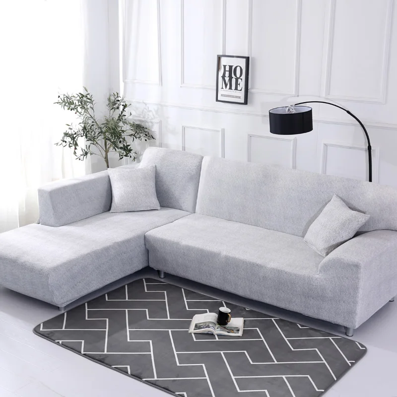 Черно-белые эластичные чехлы для диванов, эластичные чехлы для диванов, чехлы для диванов - Цвет: 125834